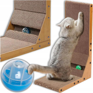 POSTEĽNÁ VEŽA S LOPTIČKOU CATNIP HRAČKA PRE MAČKU